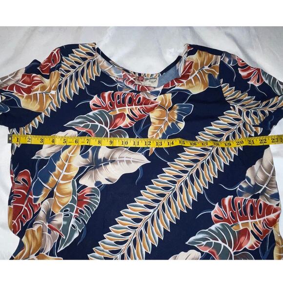 Vintage Hilo Hattie Hawaiian Maxi Dress - Women's Size L - Made in USA - Picture 6 of 7